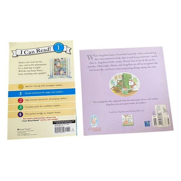 Lot of 2 Books - Fancy Nancy Sees Stars by Jane O'Connor and Angelina and the Bu - Picture 2 of 2